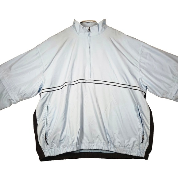 PGA TOUR PERFORMANCE Other - PGA TOUR PERFORMANCE Men's Light Blue Black 1/2 Zip Golf Jacket XL